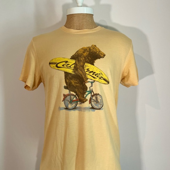 Lucky Brand Men's Surf Bear Short Sleeve Shirt - Picture 3 of 4